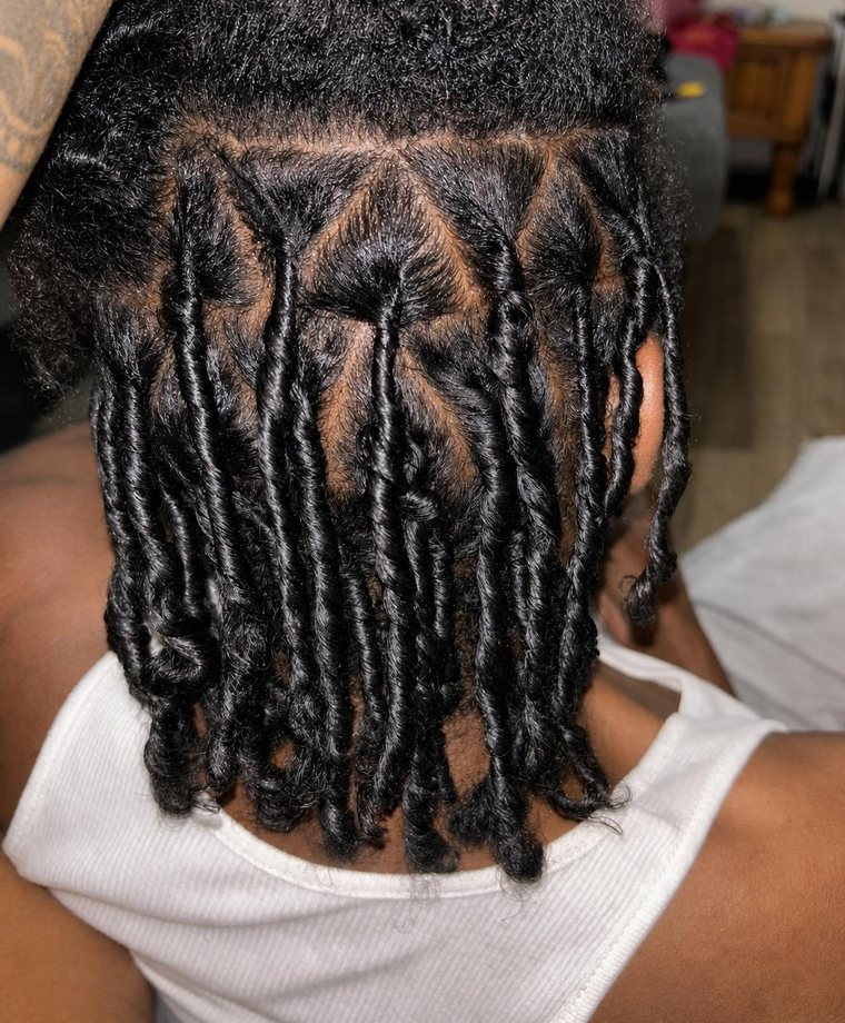 Loc retwist finish by Sosaa Braids